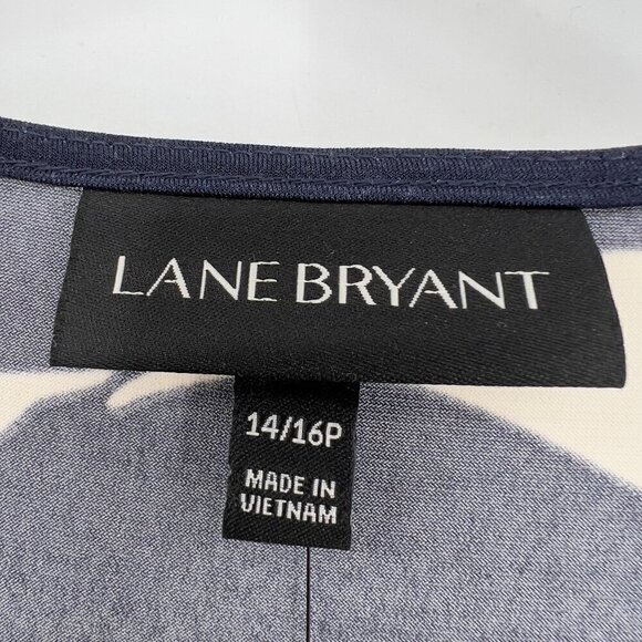 Lane Bryant Women's Plus Floral Ruched Maxi Dress Size 14/16P NWT - Picture 8 of 11